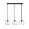 Z-Lite Chloe Linear Chandelier, 3-Light, 10 In.W x 36 In.L x 9.5 In.H, Matte Black/Clear 490P10-3L-MB - alternate 5